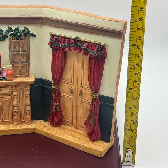 VTG 7pc Hand Painted Resin Night Before Christmas Victorian Family Dinner Scene - Picture 14 of 16